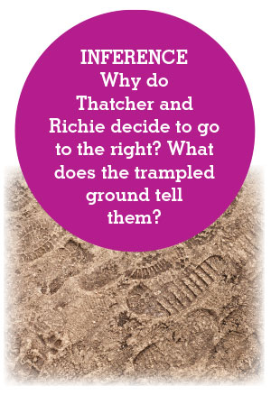 Inference: Why do Thatcher and Richie decide to go to the right?