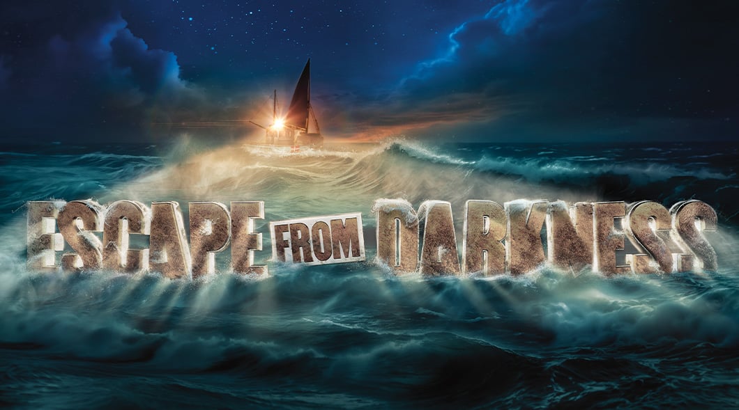 Text, "Escape From Darkness"